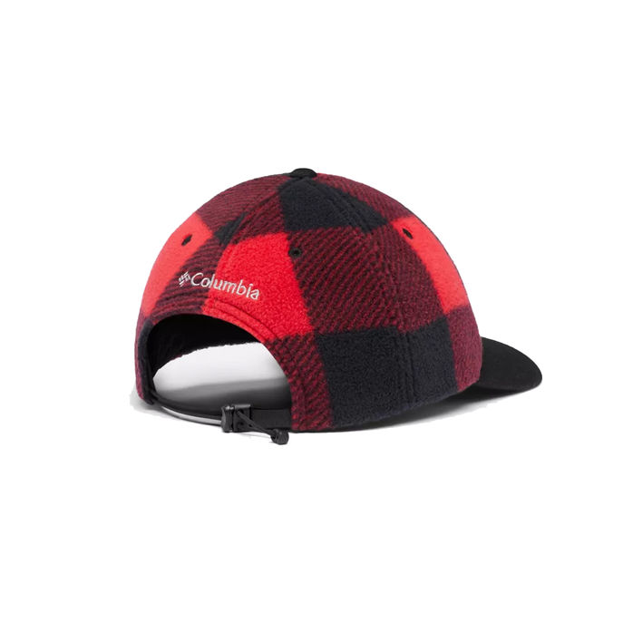 II FLEECE BALL CAP Man Charcoal Heather Mountain red check print Black