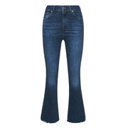 ILLUSION JEANS HIGHLINE CROP TRUMPET Woman Dark Blue ILLUSION JEANS HIGHLINE CROP TRUMPET Woman Dark Blue