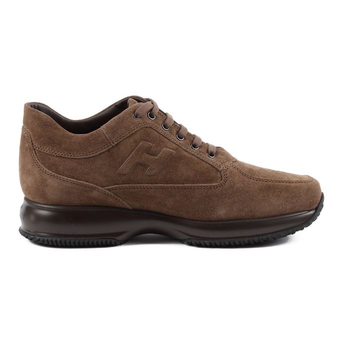 INTERACTIVE SUEDE SNEAKERS Man Brown