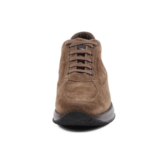 INTERACTIVE SUEDE SNEAKERS Man Brown