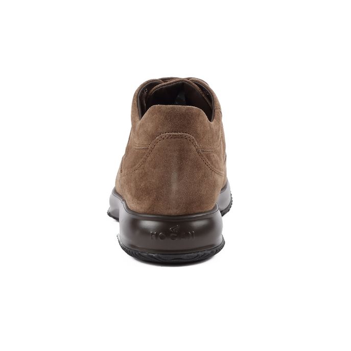 INTERACTIVE SUEDE SNEAKERS Man Brown