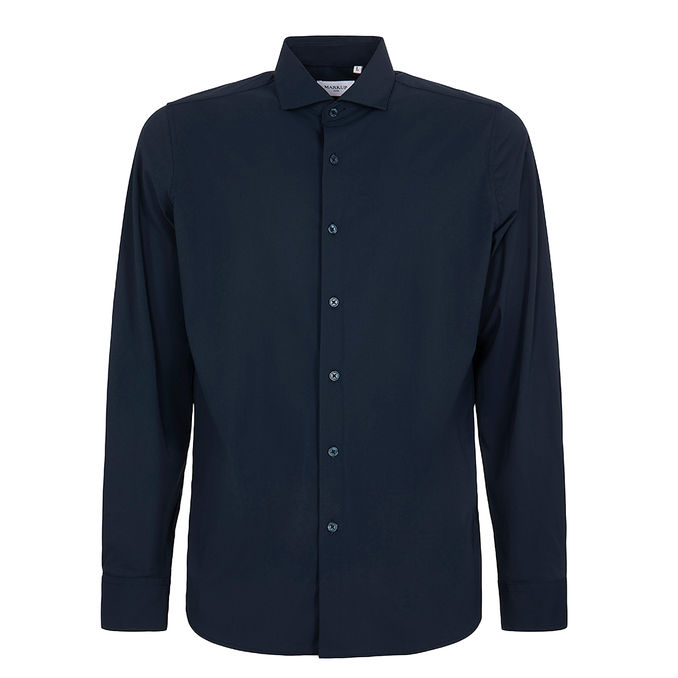 ITALIAN COLLAR SHIRT Men Blue