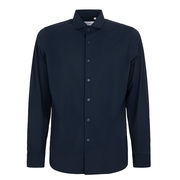 ITALIAN COLLAR SHIRT Men Blue  ITALIAN COLLAR SHIRT Men Blue