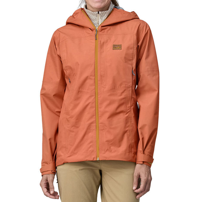 JACKET BOULDER FORK RAIN Woman Siny Sienna Clay