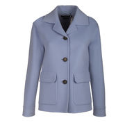 JACKET CERVINO DOUBLE DRAP PURE WOOL Woman Sky JACKET CERVINO DOUBLE DRAP PURE WOOL Woman Sky