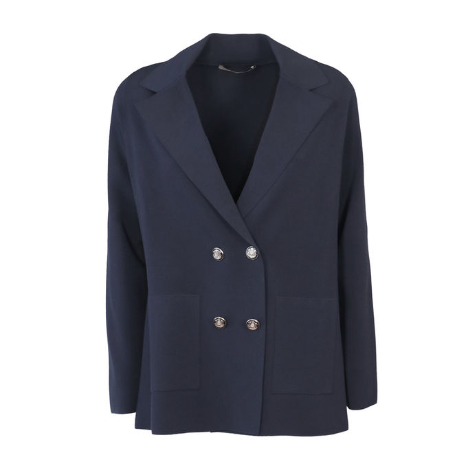 JACKET DOUBLE CHEST Woman Blue