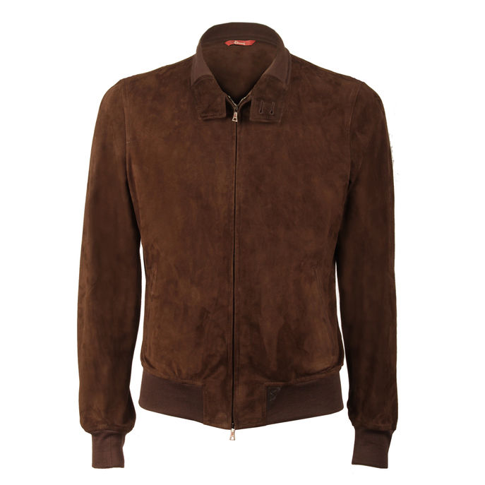 JACKET ETERE GOAT GARMENT SUEDE Man Brown