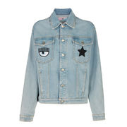 JACKET EYE STAR IN DENIM Woman Ocean Indigo JACKET EYE STAR IN DENIM Woman Ocean Indigo