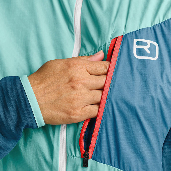 JACKET LADIZ HYBRID Woman Petrol Blue