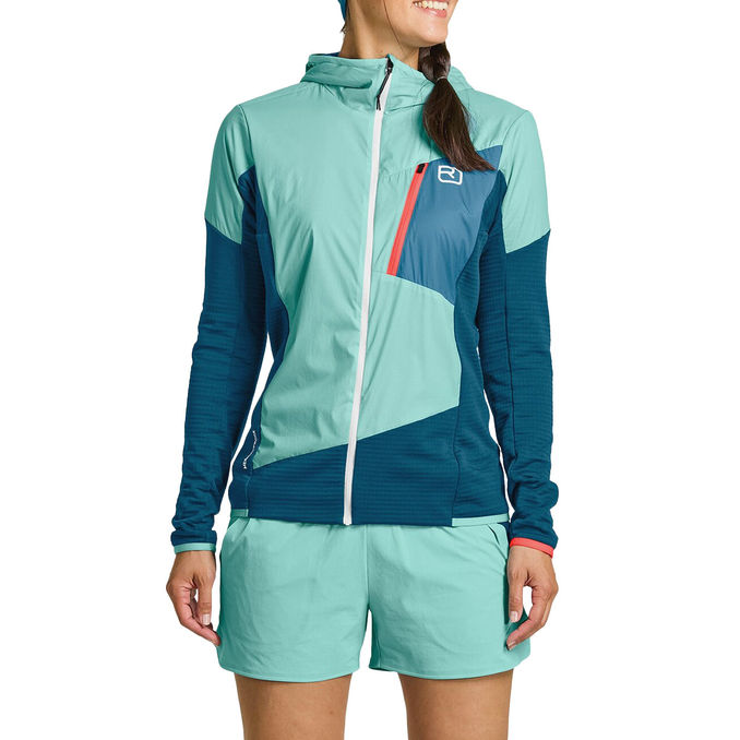 JACKET LADIZ HYBRID Woman Petrol Blue