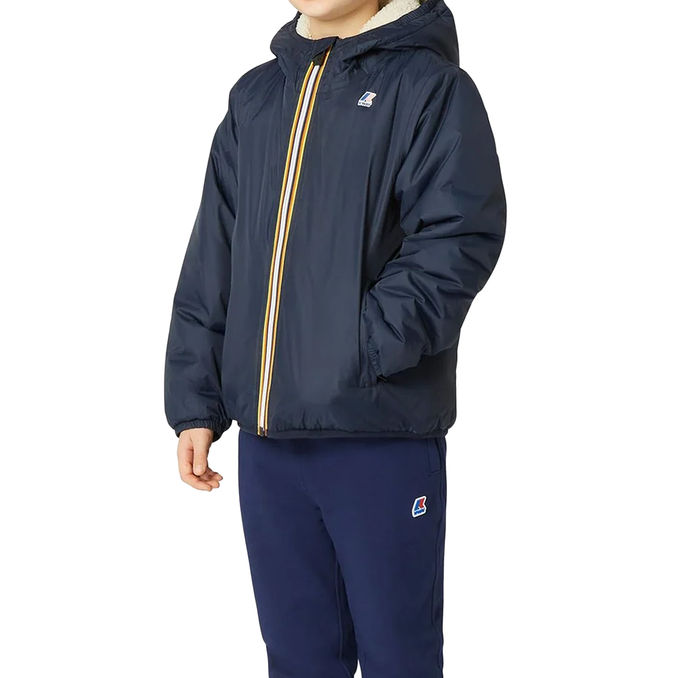 JACKET LE VRAI 3.0 CLAUDE ORSETTO Kid Ecru Navy Blue