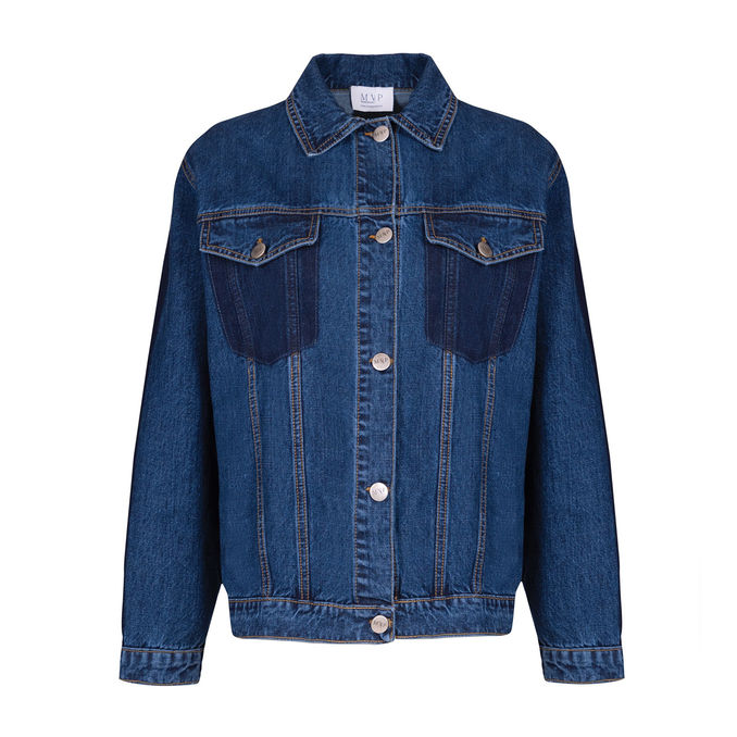 JACKET MARSALA Woman Denim Light Blue