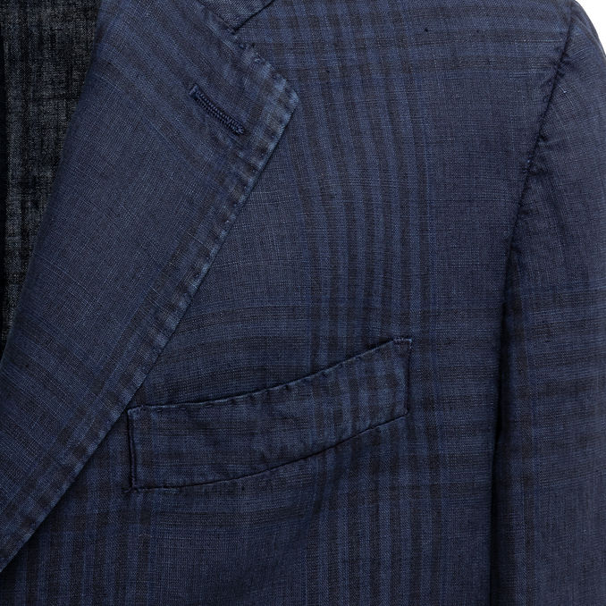 JACKET PATCH CHECK Man Blunavy