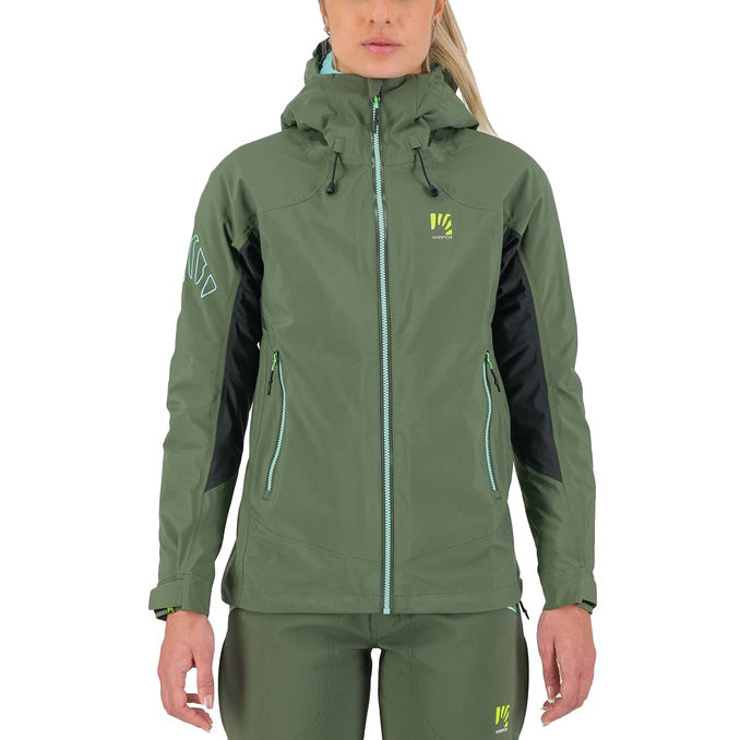 JACKET STORM EVO Woman Thyme Black Sand