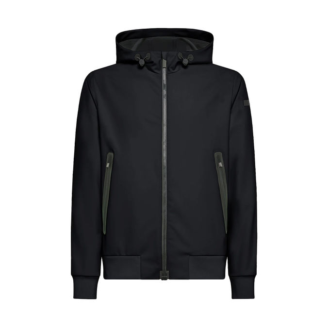 JACKET SUMMER HOOD Uomo Blue Black