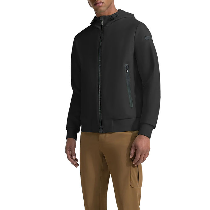 JACKET SUMMER HOOD Uomo Blue Black