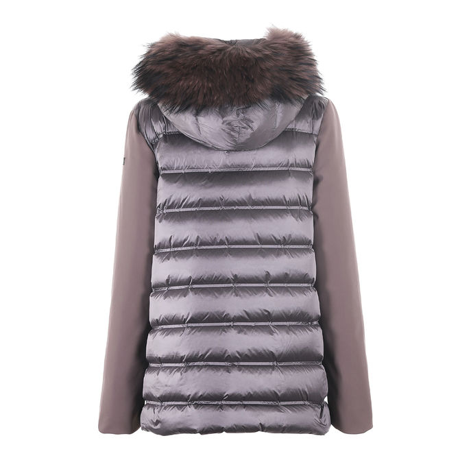 JACKET WINTER HYBRID ZAR FUR Woman Taupe 