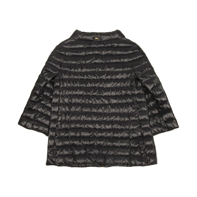 JACKET WITH 3/4 SLEEVE IN MICROFEATHER Kid Blue Navy