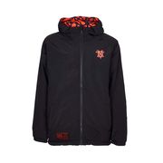 JACKET WITH HOOD AND REVERSIBLE PATTERN BOSCO Man Black JACKET WITH HOOD AND REVERSIBLE PATTERN BOSCO Man Black