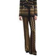 JACQUARD FLARED TROUSERS JACQUARD FLARED TROUSERS