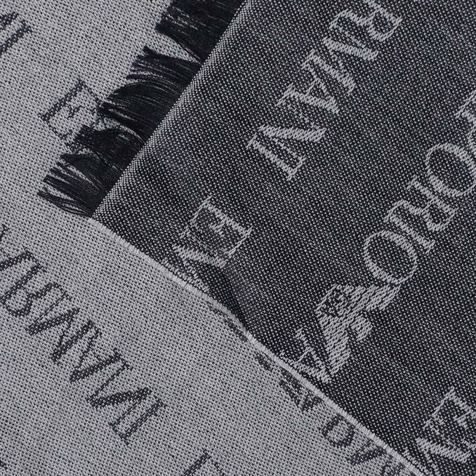 JACQUARD LOGO SCARF Man Blue