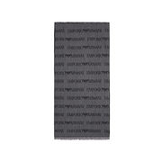 JACQUARD LOGO SCARF Man Grey JACQUARD LOGO SCARF Man Grey