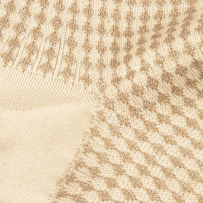 JACQUARD SOCKS MICRO RHOMBUS LUREX Woman Alpaca