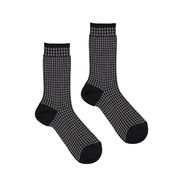 JACQUARD SOCKS MICRO RHOMBUS LUREX Woman Black  JACQUARD SOCKS MICRO RHOMBUS LUREX Woman Black