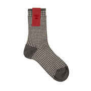 JACQUARD SOCKS MICRO RHOMBUS LUREX Woman Graphite  JACQUARD SOCKS MICRO RHOMBUS LUREX Woman Graphite