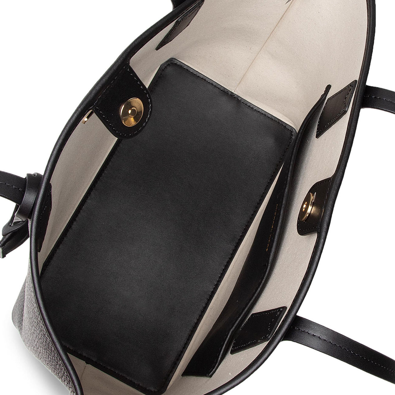 Michael Kors Gray Leather Tote Bag
