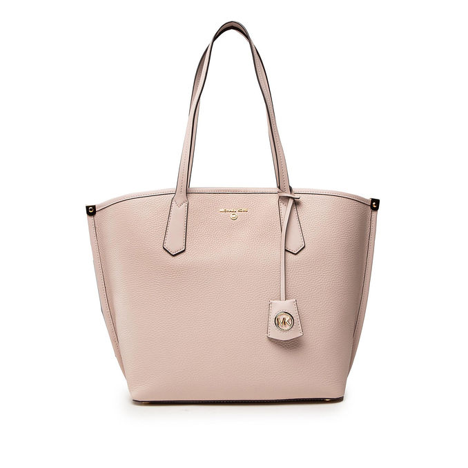 JANE LARGE LEATHER TOTE BAG Woman Soft pink