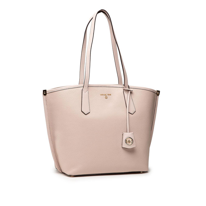 JANE LARGE LEATHER TOTE BAG Woman Soft pink