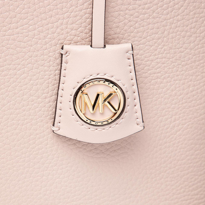 JANE LARGE LEATHER TOTE BAG Woman Soft pink