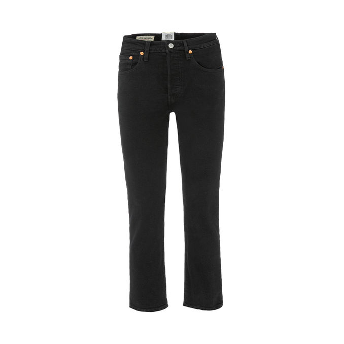 JEANS 501 CROPPED HIGH RISE Woman Black Sprout