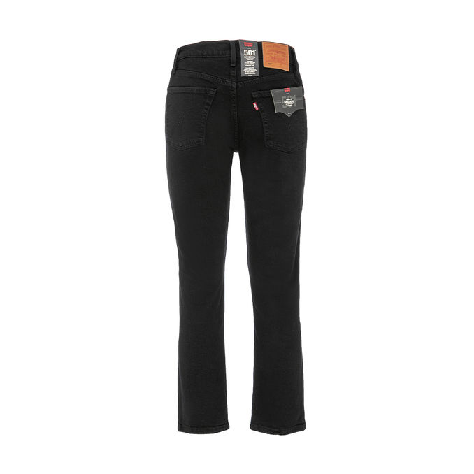JEANS 501 CROPPED HIGH RISE Woman Black Sprout