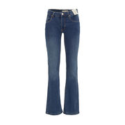JEANS MINI FLARE Woman Denim Blue Medium JEANS MINI FLARE Woman Denim Blue Medium