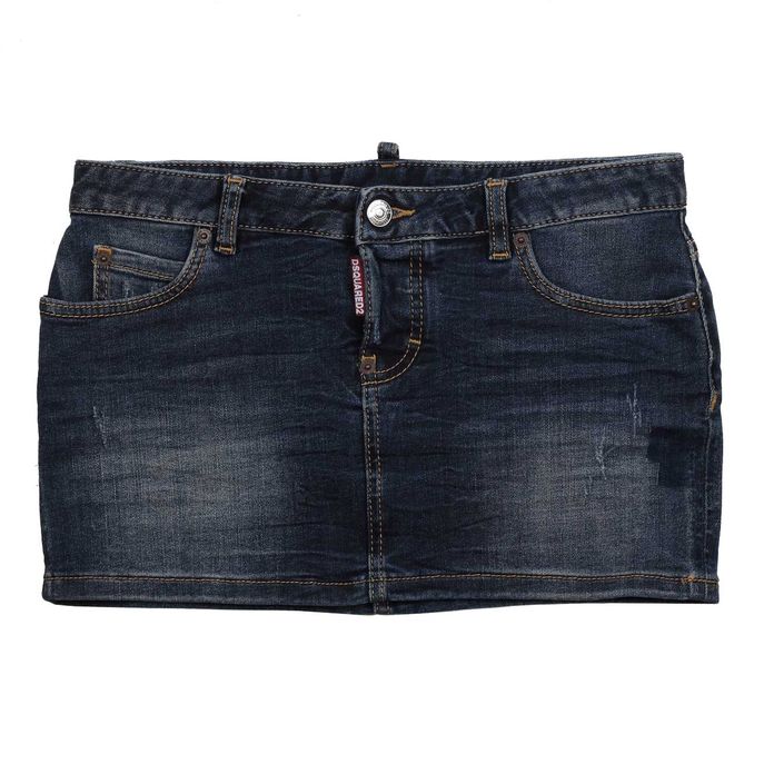 DSQUARED2 JEANS MINI SKIRT Kid Dark denim | Mascheroni Moda