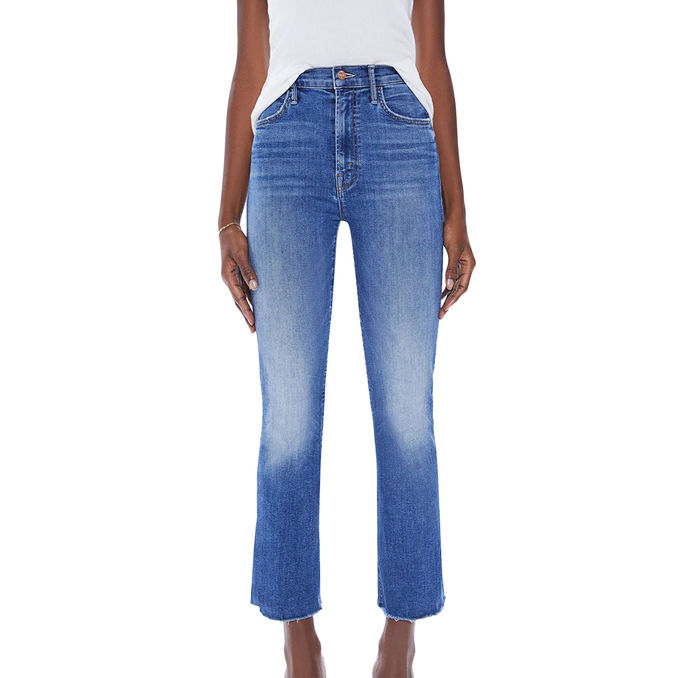 JEANS THE HUSTLER ANKLE FRAY Woman Healing Jar