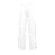 JEANS VITA BASSA CARGO LISCIO Woman White JEANS VITA BASSA CARGO LISCIO Woman White