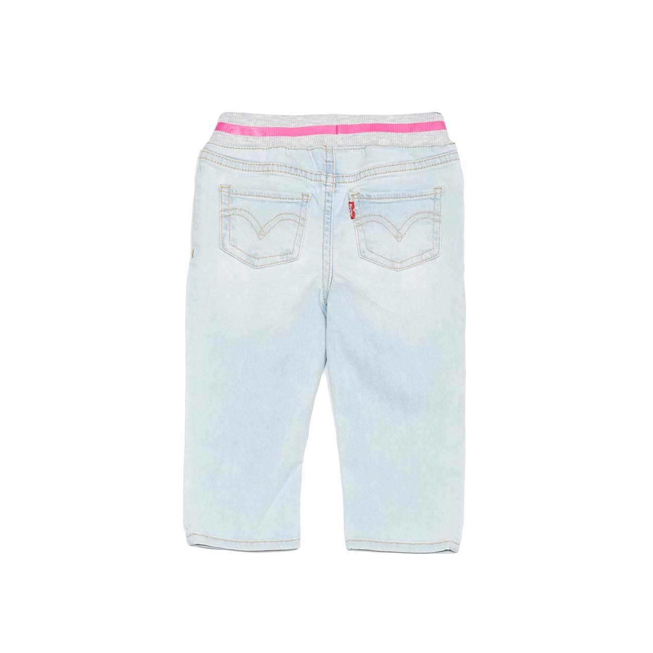 LEVIS JEANS WITH LOGO ELASTIC WAIST Baby Light denim | Mascheroni Sportswear