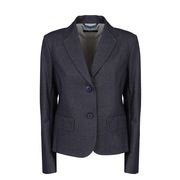 JERSEY JACKET CAROL WITH FLAP POCKETS Woman Navy JERSEY JACKET CAROL WITH FLAP POCKETS Woman Navy