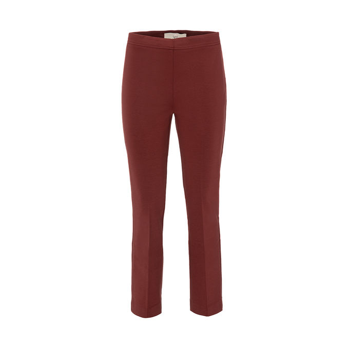 JERSEY TROUSERS Woman Mahogany