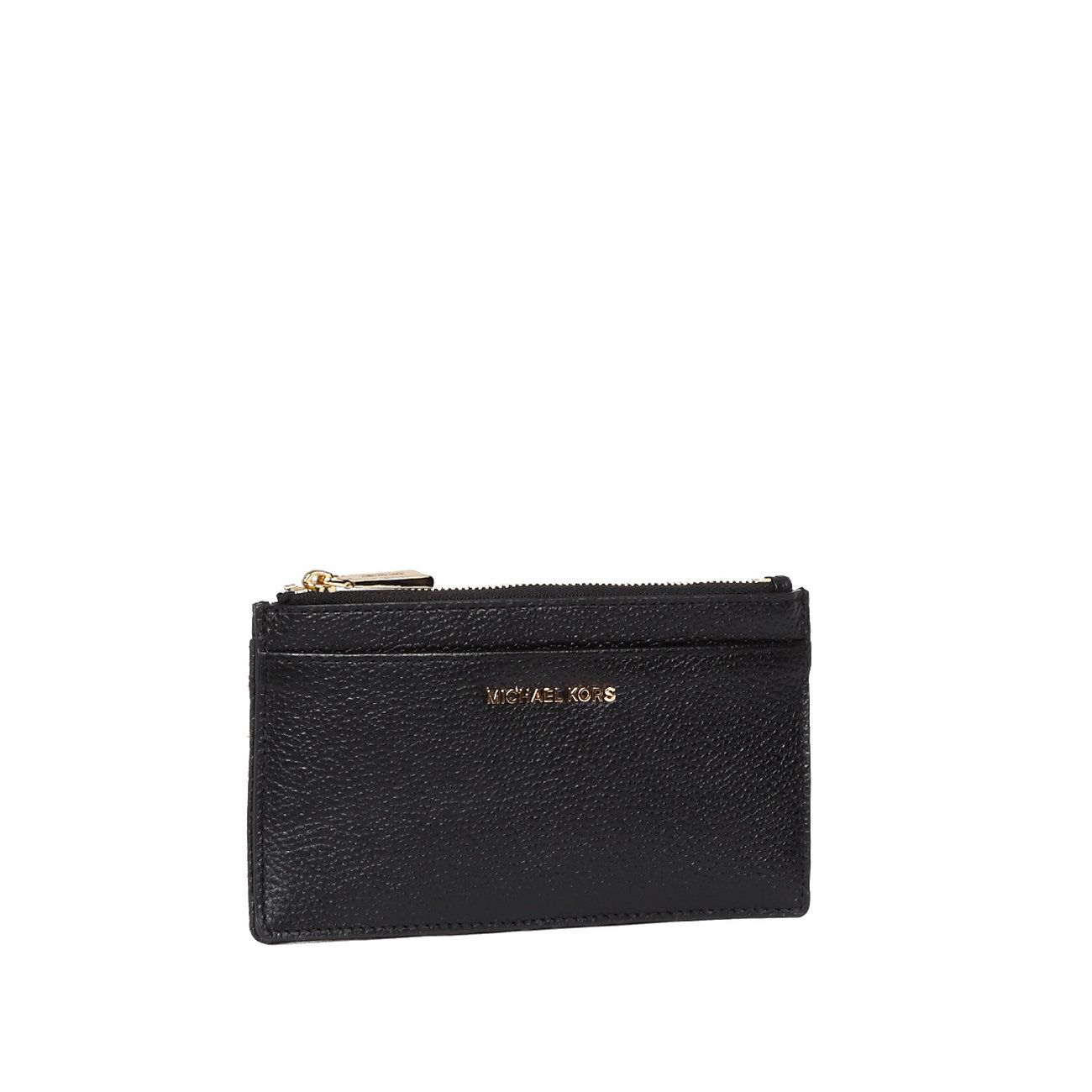 Michael Kors Jet Set Travel Small Top Zip Leather Coin Pouch / Wallet -  Black 