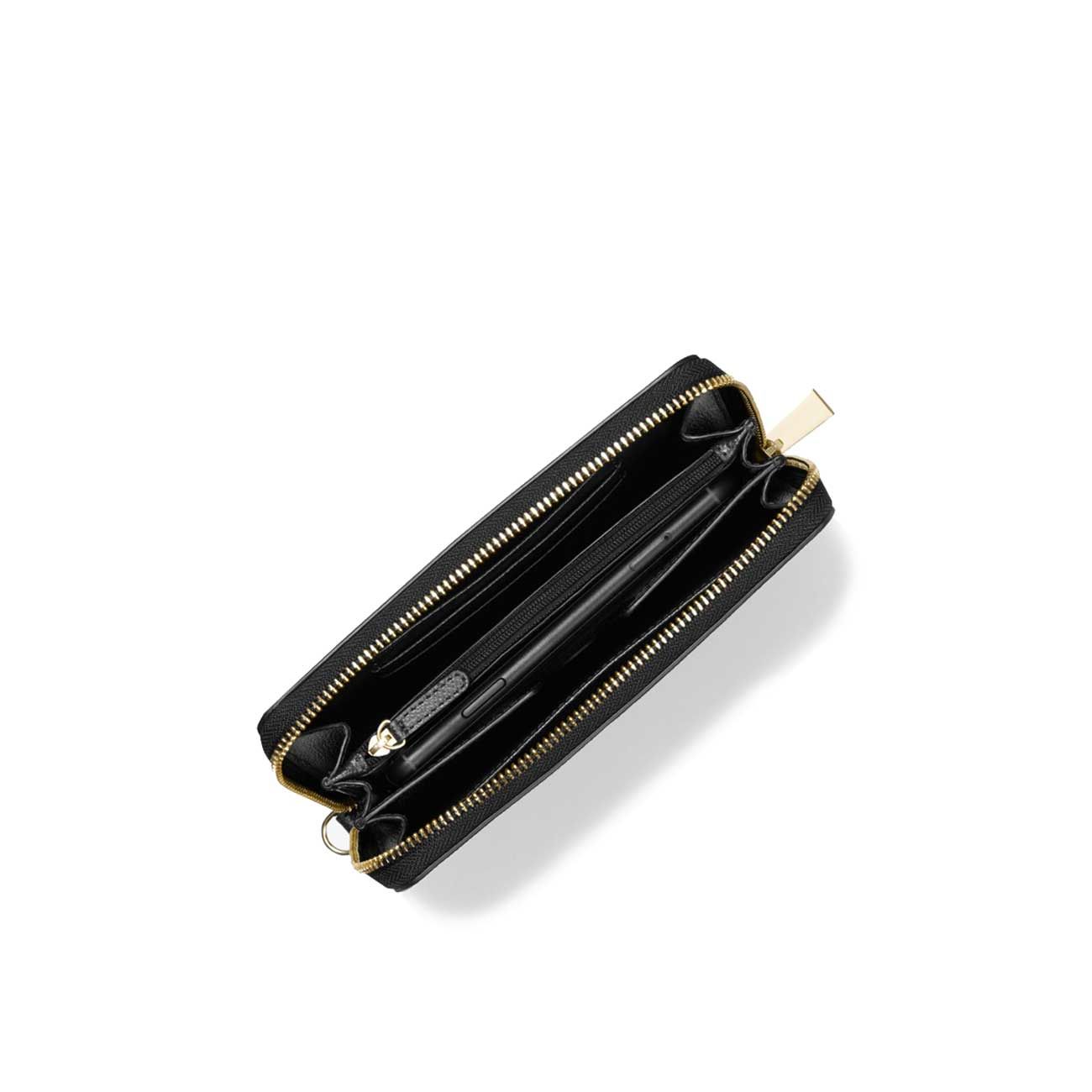Adele Metallic Woven Leather Smartphone Wallet
