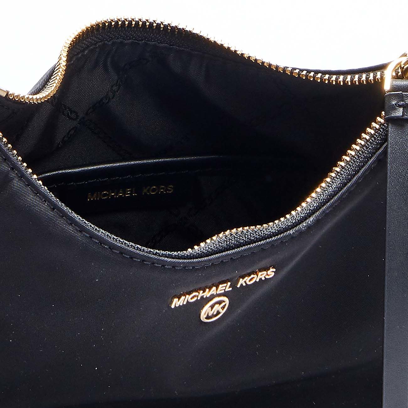 Michael Kors Jet Set Travel Large Saffiano Leather Chain Logo Charm Shoulder Tote Bag - Luggage