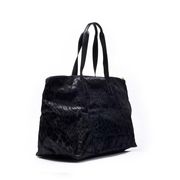 N°21 SMALL FAUX LEATHER SHOPPING BAG WITH LOGO Woman Black