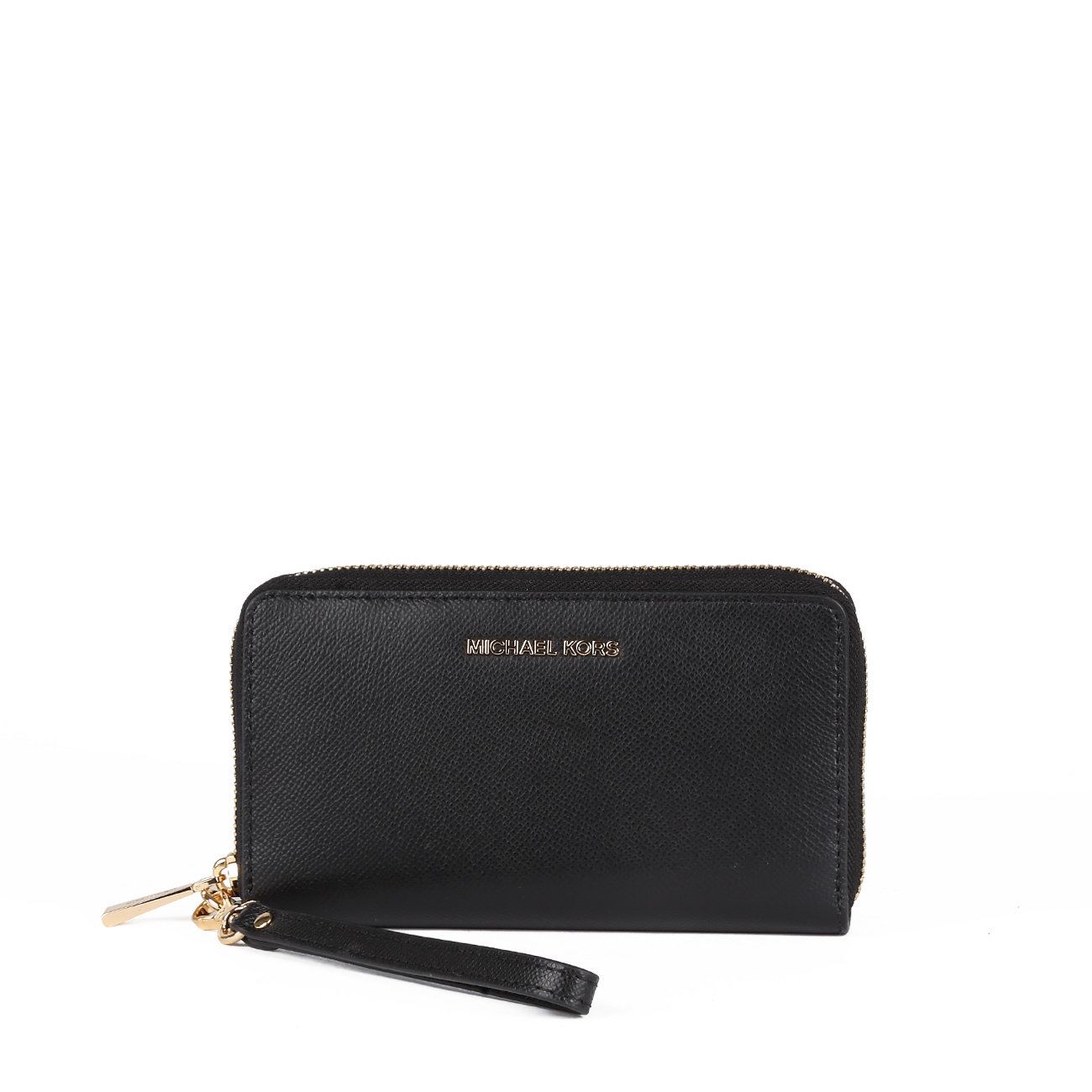 Adele Metallic Woven Leather Smartphone Wallet
