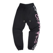 JOGGER IN SWEATSHIRT WITH PRINT Woman Black/Pink Print JOGGER IN SWEATSHIRT WITH PRINT Woman Black/Pink Print