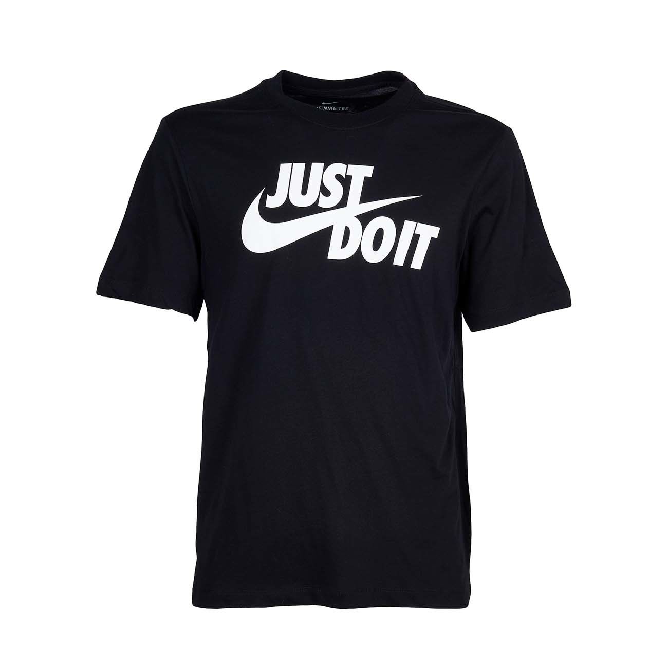 Nike Just Do It Logo T-Shirt Mens Size Medium - Black Tee w/ American Color  Logo