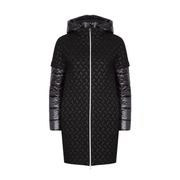 KIDS DOWN COAT WITH HOOD AND WOOL INSERT Girl Black KIDS DOWN COAT WITH HOOD AND WOOL INSERT Girl Black